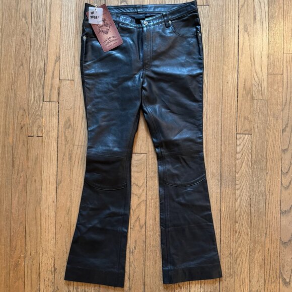 NEW! Leather Cult Pants Black - Picture 1 of 2